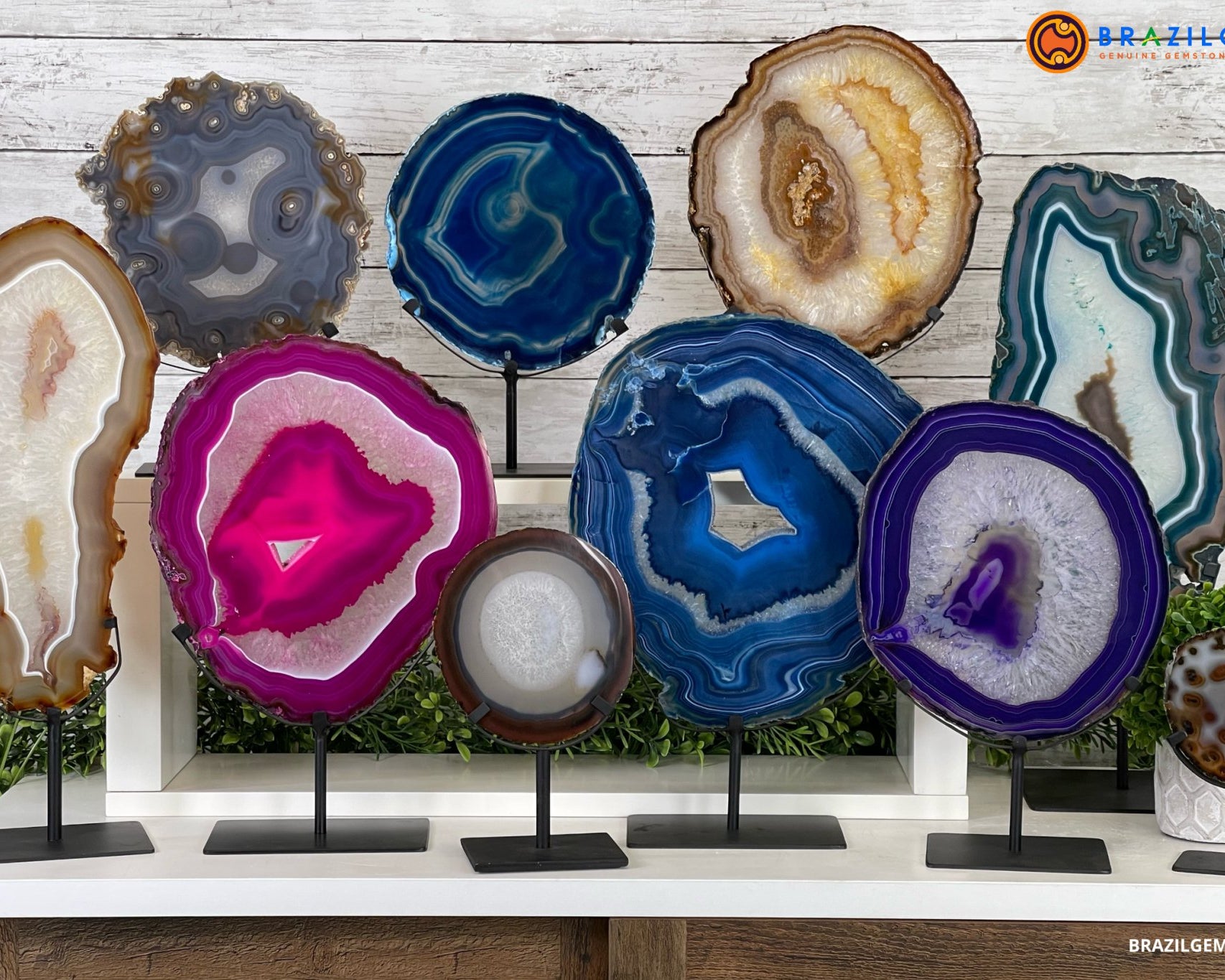 AGATE SLICES - Brazil Gems