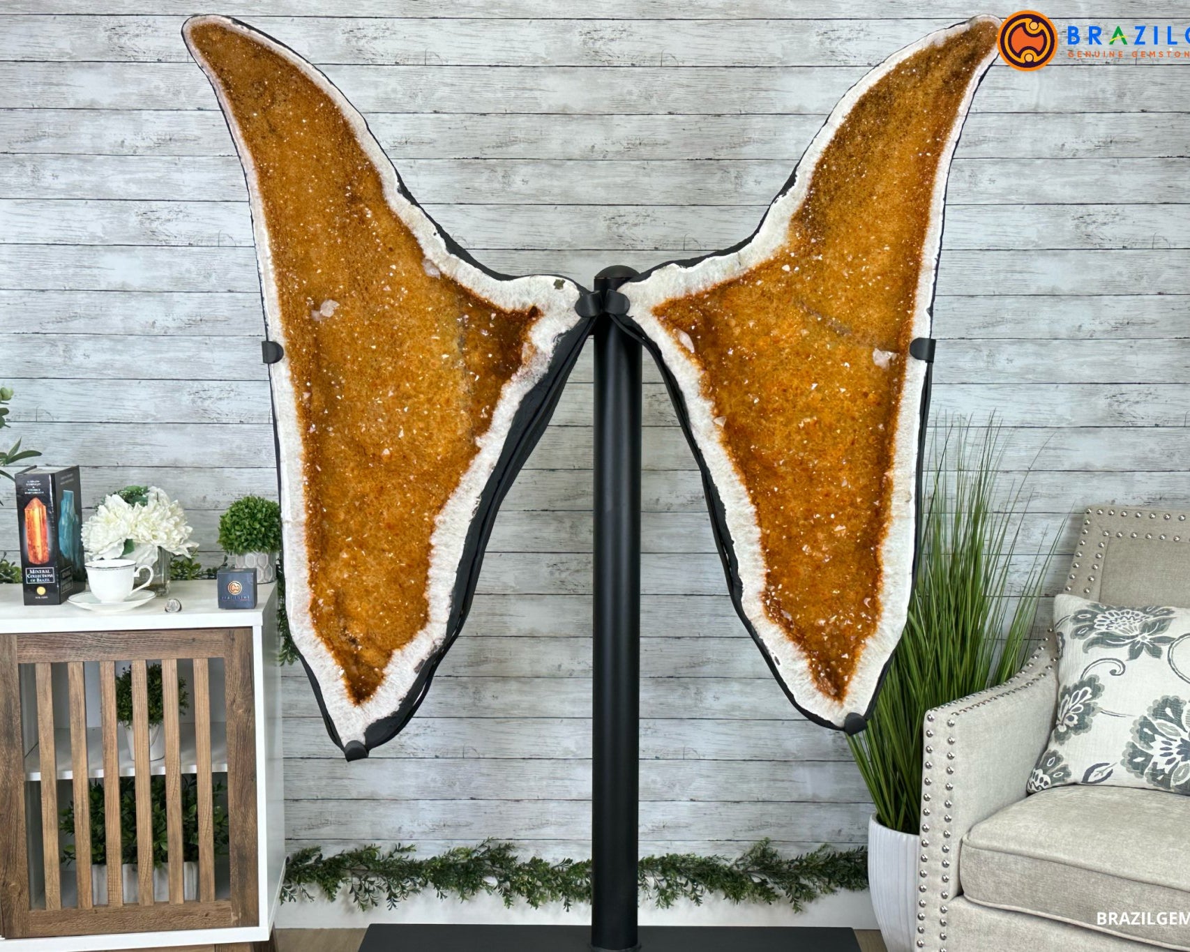 CITRINE BUTTERFLY WINGS - Brazil Gems