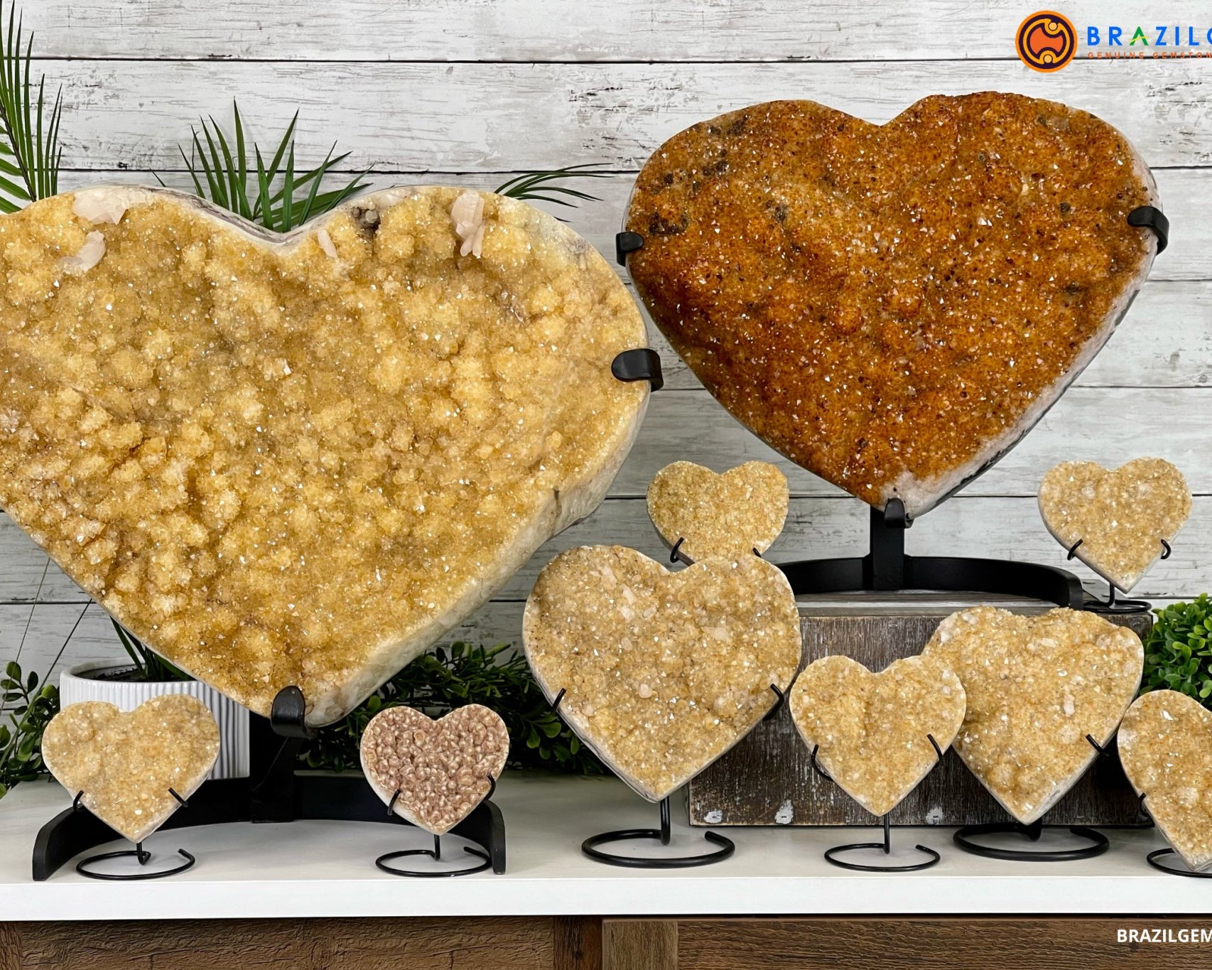 CITRINE HEARTS - Brazil Gems