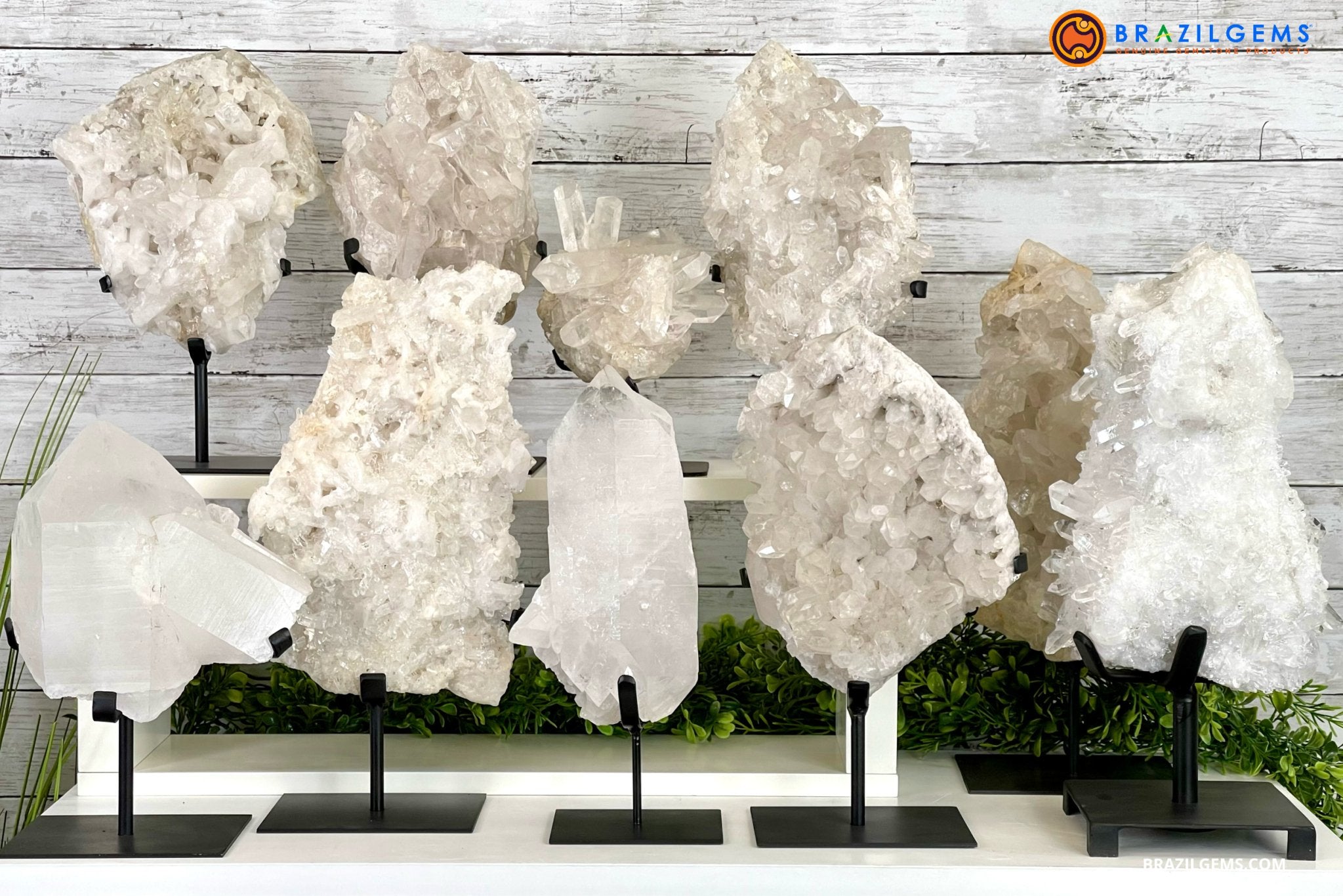 CLEAR QUARTZ CLUSTERS - Brazil Gems