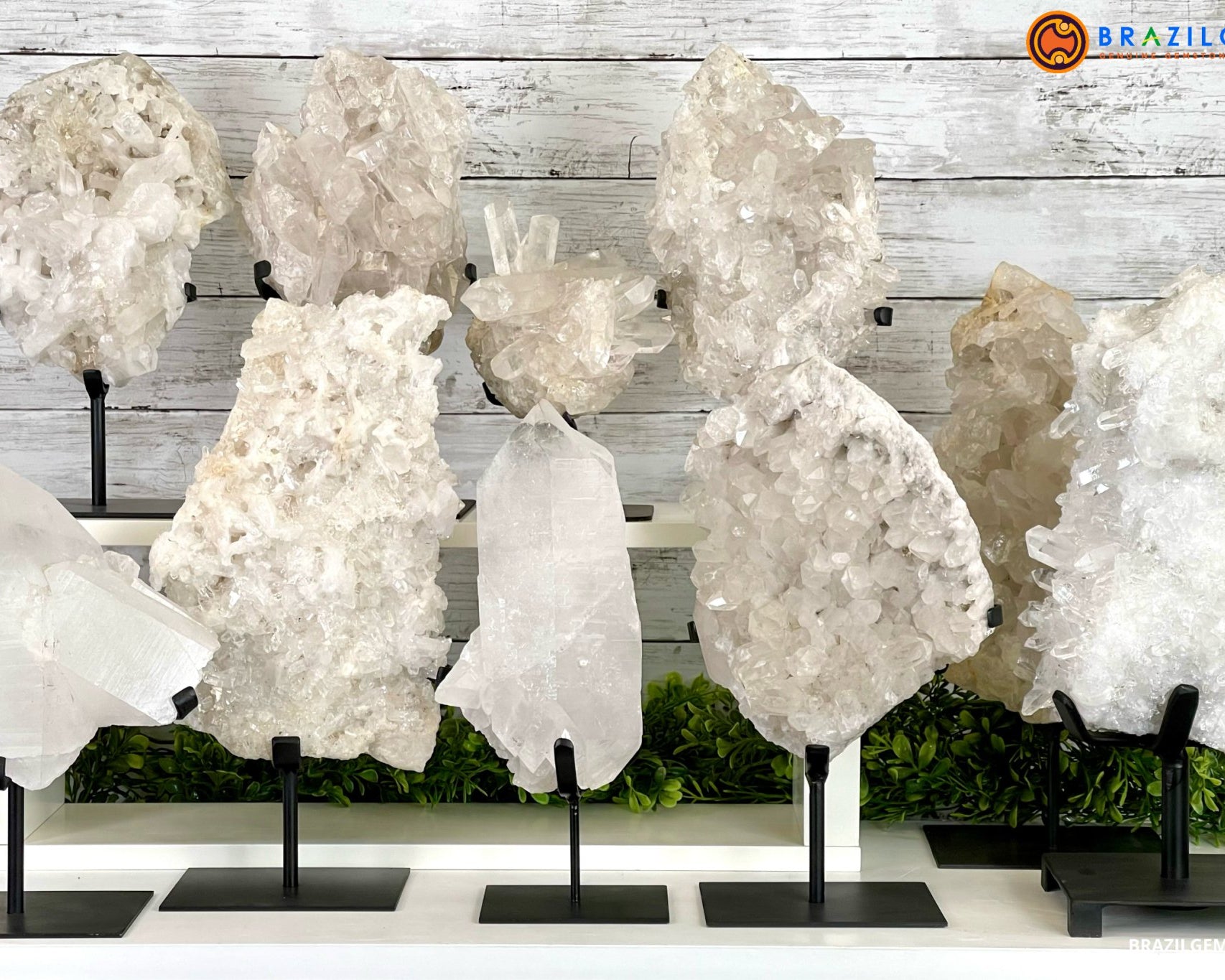 CLEAR QUARTZ CLUSTERS - Brazil Gems