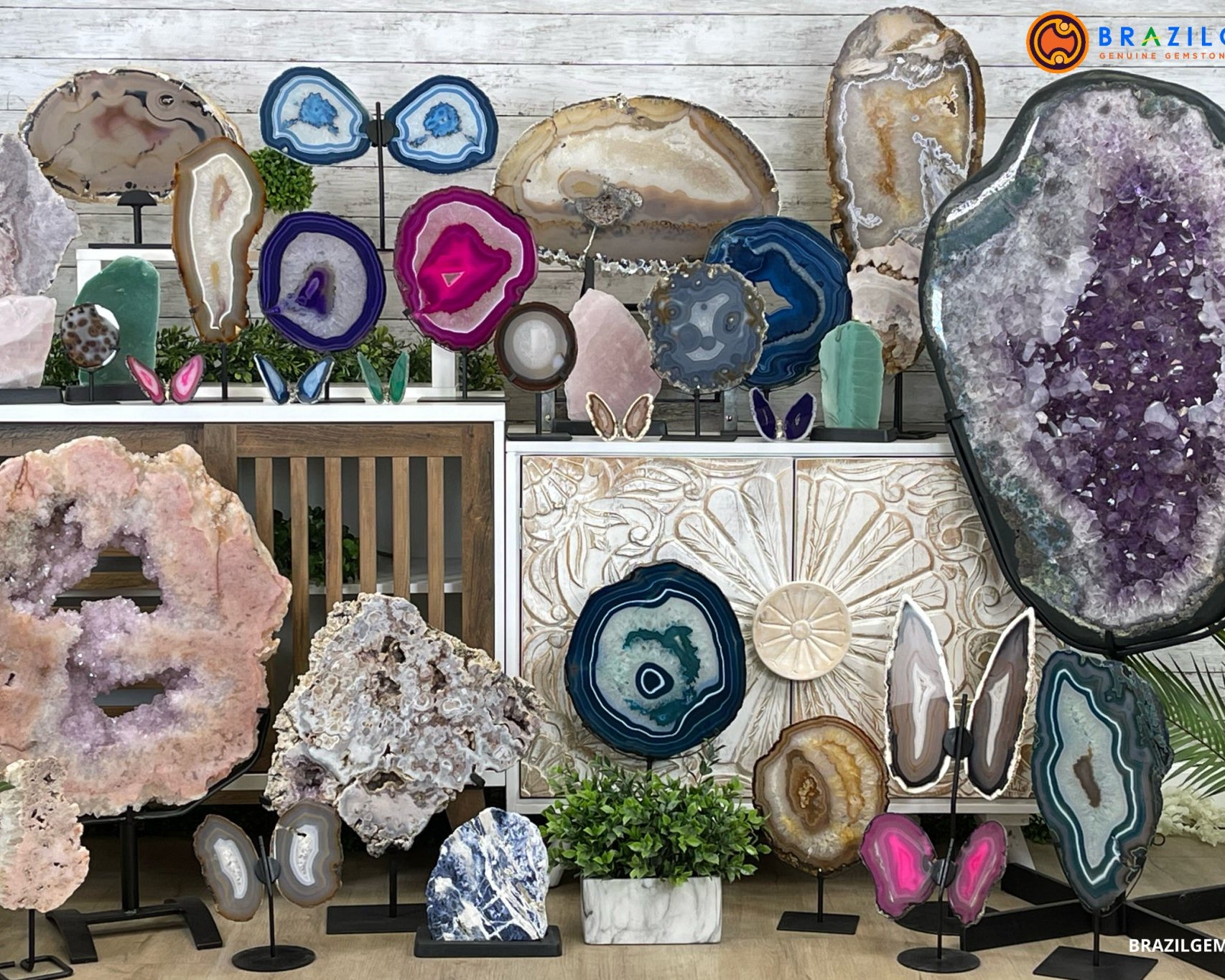 CRYSTAL SLICES - Brazil Gems