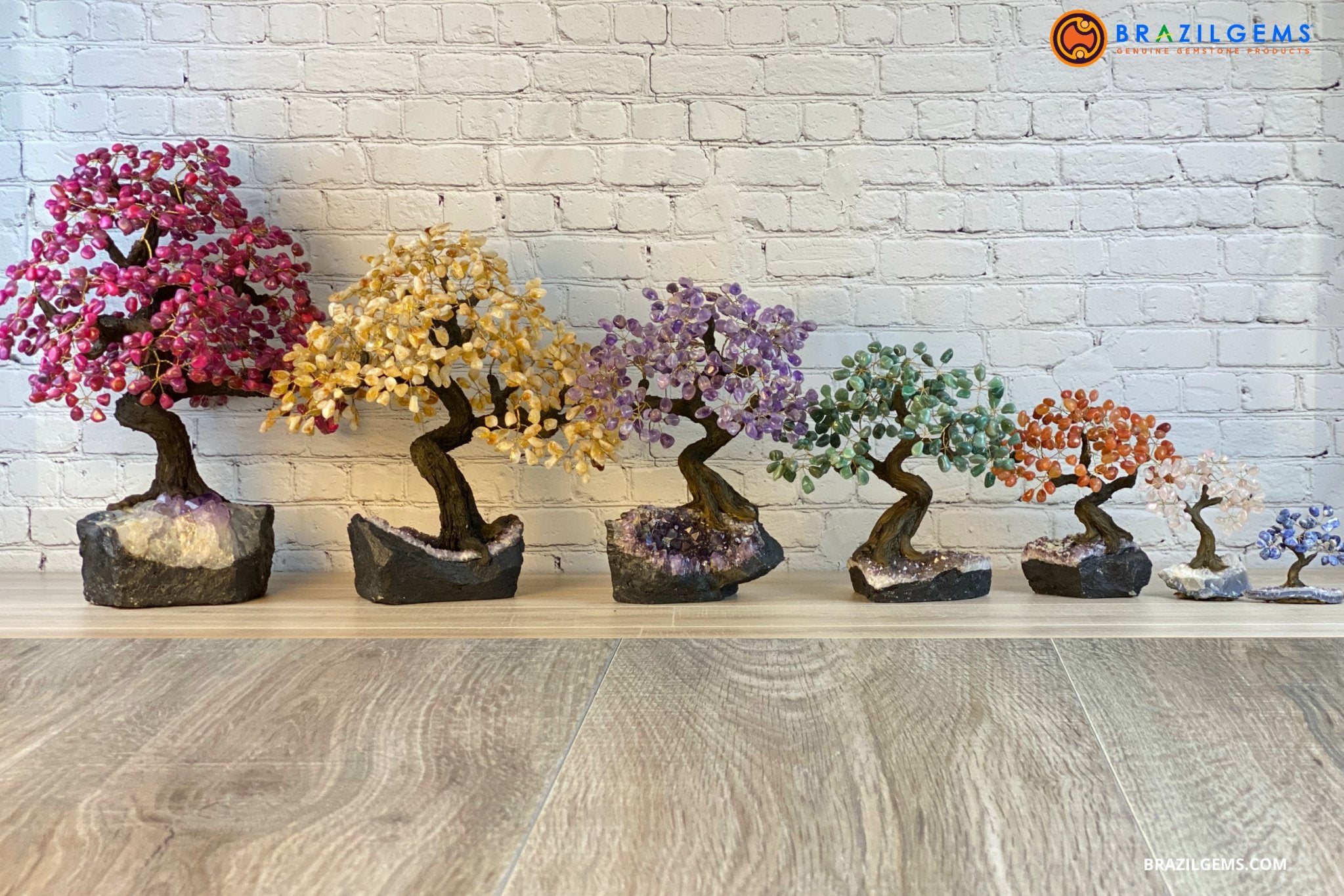 Gemstone Trees Sizes & Styles - Brazil Gems