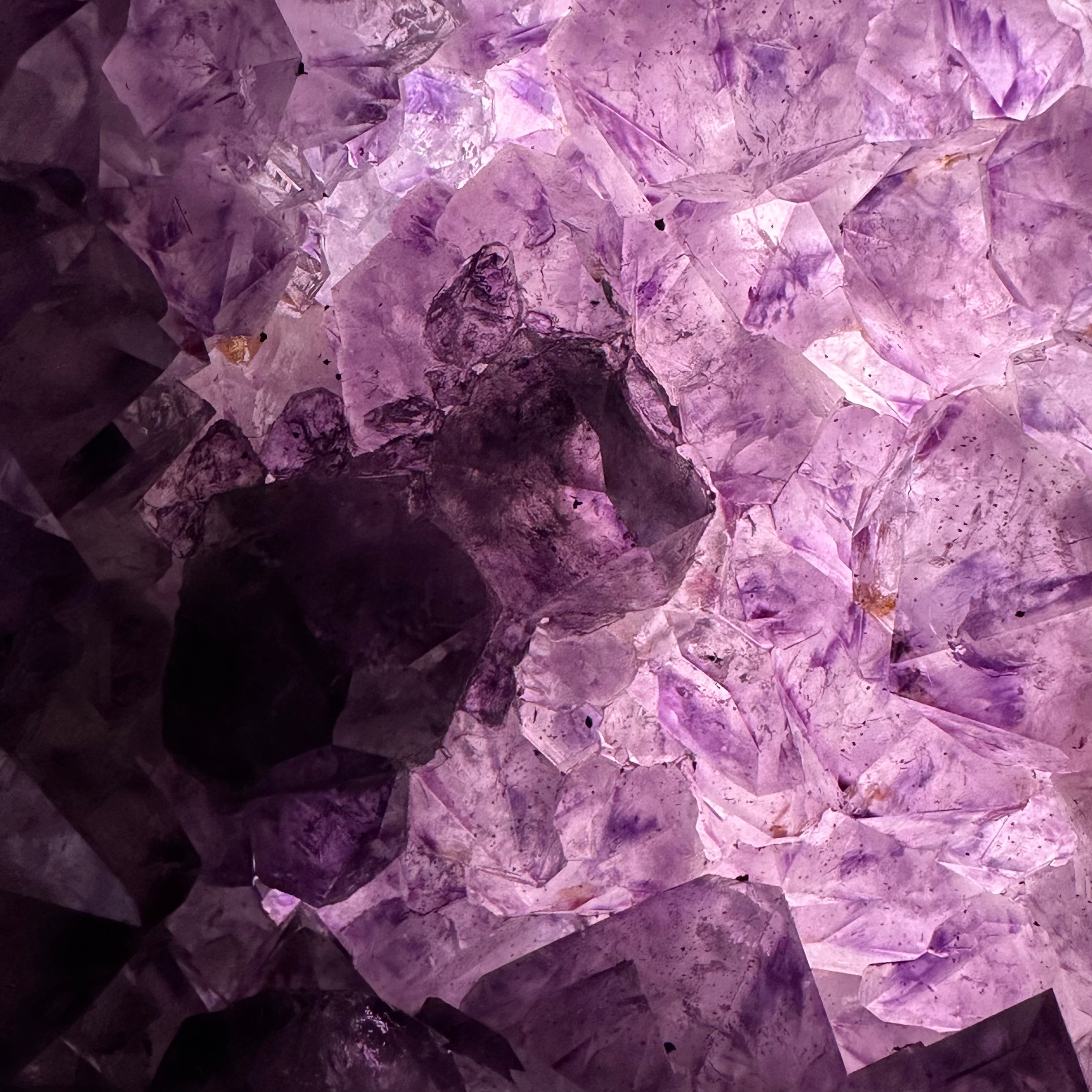 Extra Quality Polished Brazilian Amethyst Cathedral, 102.1 lbs & 18.3" tall Model #5602-0045 by Brazil Gems - Brazil GemsBrazil GemsExtra Quality Polished Brazilian Amethyst Cathedral, 102.1 lbs & 18.3" tall Model #5602-0045 by Brazil GemsPolished Cathedrals5602-0045