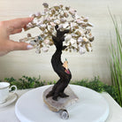 14" Tall Handmade Pink Amethyst Gemstone Tree, Pink Amethyst Base with a Crystal Bird #6404PKPK - 001 - Brazil GemsBrazil Gems14" Tall Handmade Pink Amethyst Gemstone Tree, Pink Amethyst Base with a Crystal Bird #6404PKPK - 001Gemstone Trees6404PKPK - 001