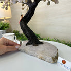 14" Tall Handmade Pink Amethyst Gemstone Tree, Pink Amethyst Base with a Crystal Bird #6404PKPK - 001 - Brazil GemsBrazil Gems14" Tall Handmade Pink Amethyst Gemstone Tree, Pink Amethyst Base with a Crystal Bird #6404PKPK - 001Gemstone Trees6404PKPK - 001