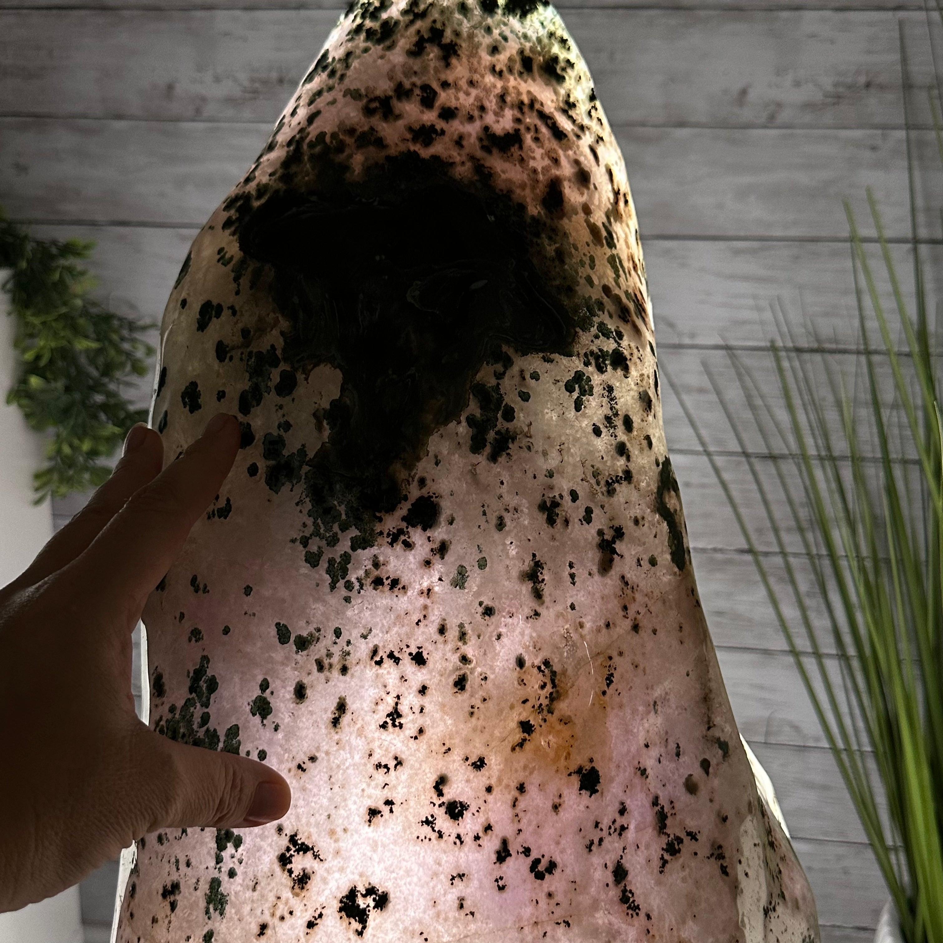 Extra Plus Quality Polished Brazilian Amethyst Cathedral, 148.2 lbs & 37.5" tall Model #5602-0183 by Brazil Gems - Brazil GemsBrazil GemsExtra Plus Quality Polished Brazilian Amethyst Cathedral, 148.2 lbs & 37.5" tall Model #5602-0183 by Brazil GemsPolished Cathedrals5602-0183