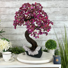 20" Tall Pink Agate Gemstone Tree w/ Amethyst base, 540 gems #5406PA-006 - Brazil GemsBrazil Gems20" Tall Pink Agate Gemstone Tree w/ Amethyst base, 540 gems #5406PA-006Gemstone Trees5406PA-006