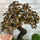 20" Tall Tiger's Eye Gemstone Tree on an Amethyst base, 540 gems #5406TE-001 - Brazil GemsBrazil Gems20" Tall Tiger's Eye Gemstone Tree on an Amethyst base, 540 gems #5406TE-001Gemstone Trees5406TE-001