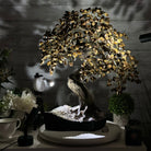 20" Tall Tiger's Eye Gemstone Tree on an Amethyst base, 540 gems #5406TE-001 - Brazil GemsBrazil Gems20" Tall Tiger's Eye Gemstone Tree on an Amethyst base, 540 gems #5406TE-001Gemstone Trees5406TE-001