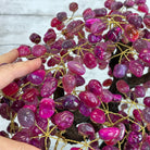 21" Tall Pink Agate Gemstone Tree w/ Amethyst base, 540 gems #5406PA-007 - Brazil GemsBrazil Gems21" Tall Pink Agate Gemstone Tree w/ Amethyst base, 540 gems #5406PA-007Gemstone Trees5406PA-007