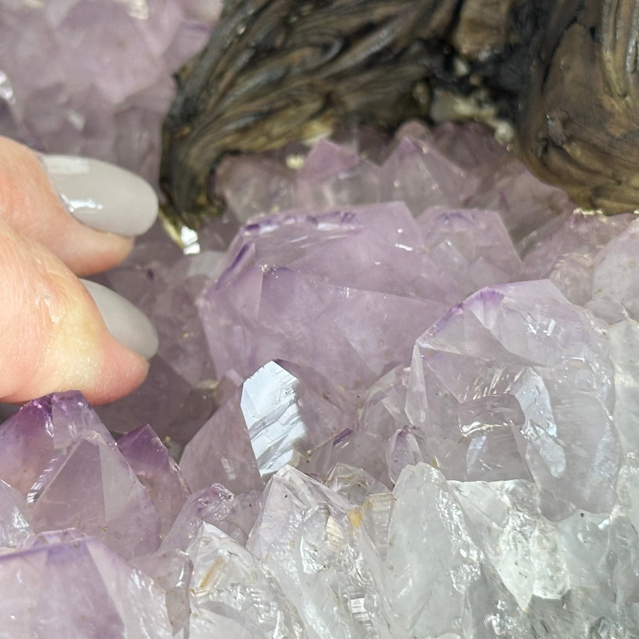 21" Tall Rose Quartz Gemstone Tree on an Amethyst base, 540 gems #5406RQ-015 - Brazil GemsBrazil Gems21" Tall Rose Quartz Gemstone Tree on an Amethyst base, 540 gems #5406RQ-015Gemstone Trees5406RQ-015