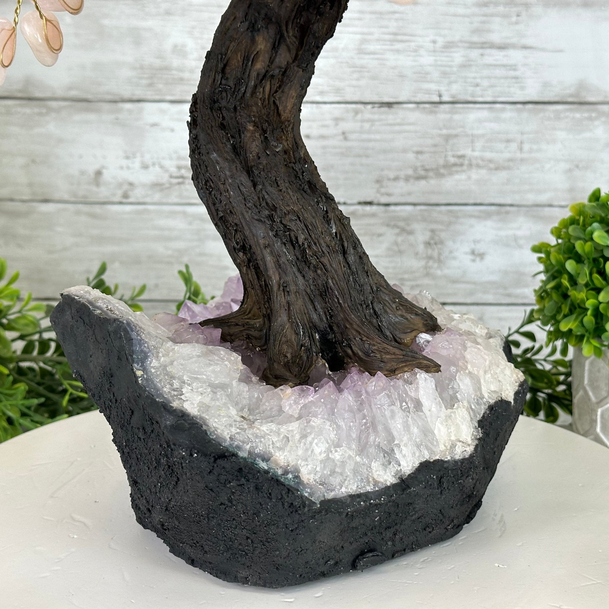 21" Tall Rose Quartz Gemstone Tree on an Amethyst base, 540 gems #5406RQ-015 - Brazil GemsBrazil Gems21" Tall Rose Quartz Gemstone Tree on an Amethyst base, 540 gems #5406RQ-015Gemstone Trees5406RQ-015