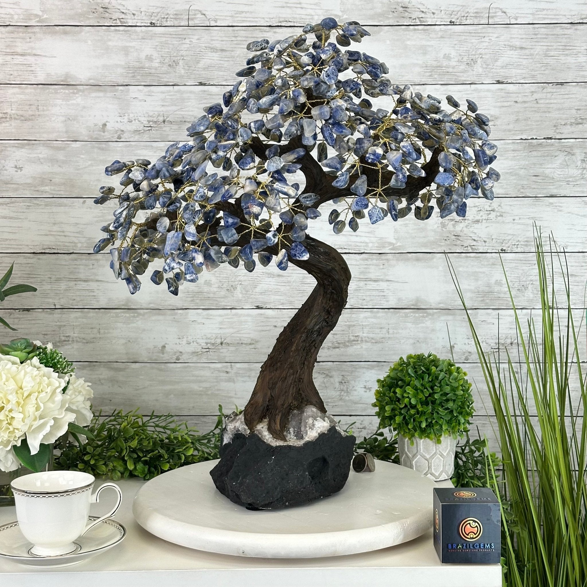 22" Tall Sodalite Gemstone Tree w/ Amethyst base, 540 gems #5406SO-008 - Brazil GemsBrazil Gems22" Tall Sodalite Gemstone Tree w/ Amethyst base, 540 gems #5406SO-008Gemstone Trees5406SO-008