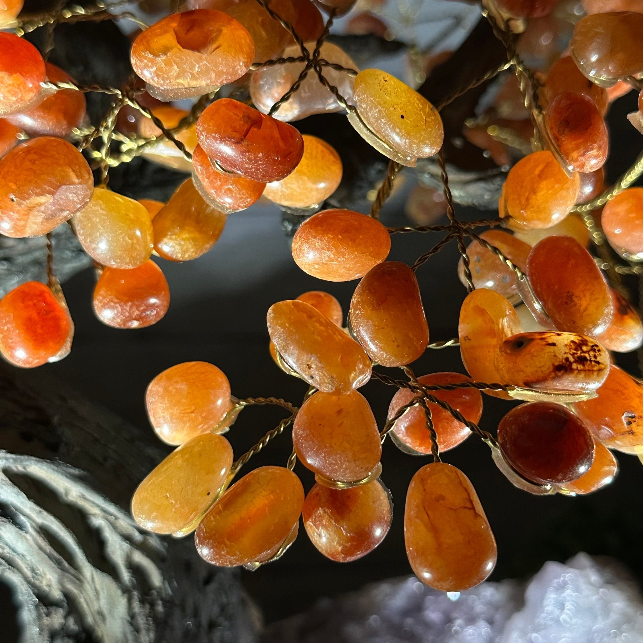 23" Tall Carnelian Gemstone Tree on an Amethyst base, 540 gems #5406CA-006 - Brazil GemsBrazil Gems23" Tall Carnelian Gemstone Tree on an Amethyst base, 540 gems #5406CA-006Gemstone Trees5406CA-006