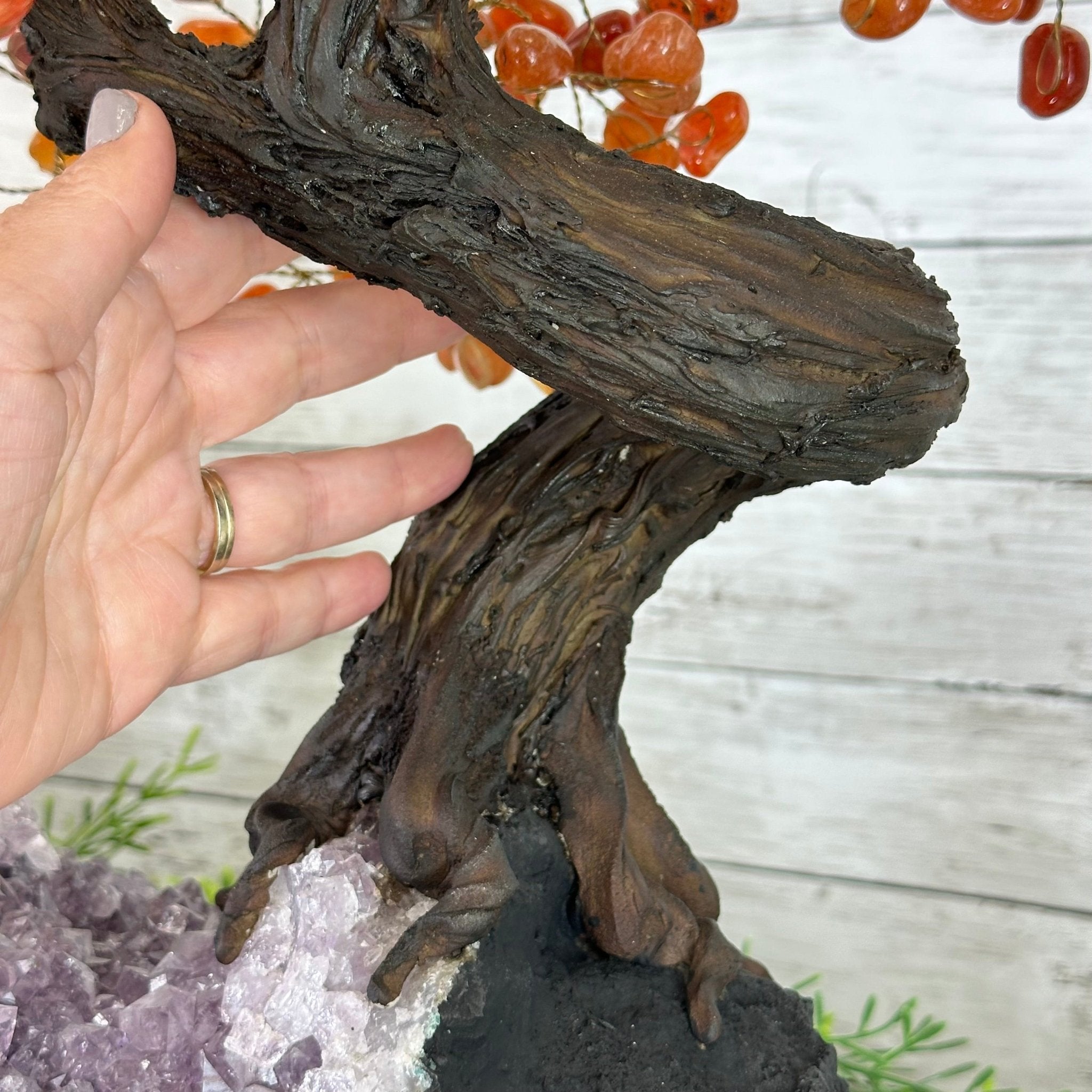 23" Tall Carnelian Gemstone Tree on an Amethyst base, 540 gems #5406CA-006 - Brazil GemsBrazil Gems23" Tall Carnelian Gemstone Tree on an Amethyst base, 540 gems #5406CA-006Gemstone Trees5406CA-006