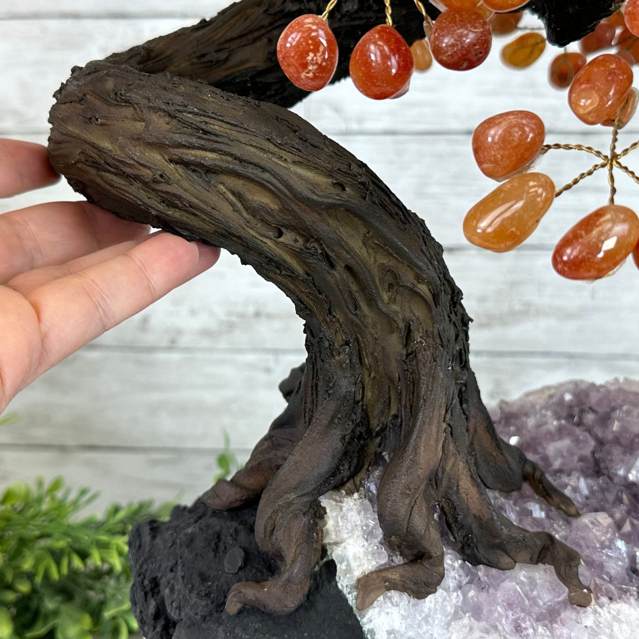 23" Tall Carnelian Gemstone Tree on an Amethyst base, 540 gems #5406CA-006 - Brazil GemsBrazil Gems23" Tall Carnelian Gemstone Tree on an Amethyst base, 540 gems #5406CA-006Gemstone Trees5406CA-006