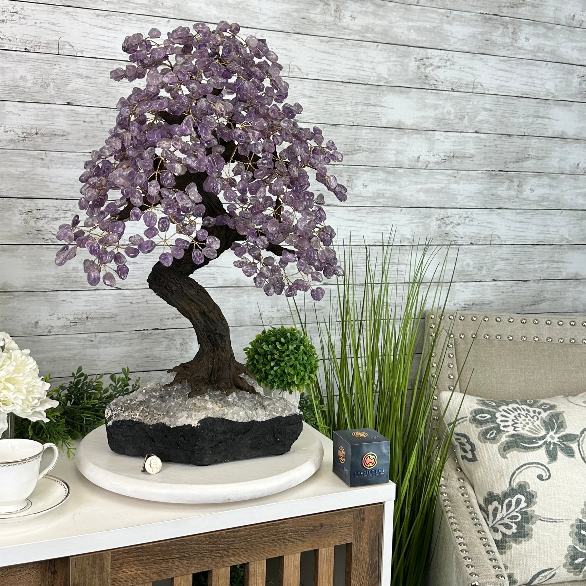 25" Tall Large Amethyst Gemstone Tree on an Amethyst Base, 720 gems #5407AM-035 - Brazil GemsBrazil Gems25" Tall Large Amethyst Gemstone Tree on an Amethyst Base, 720 gems #5407AM-035Gemstone Trees5407AM-035