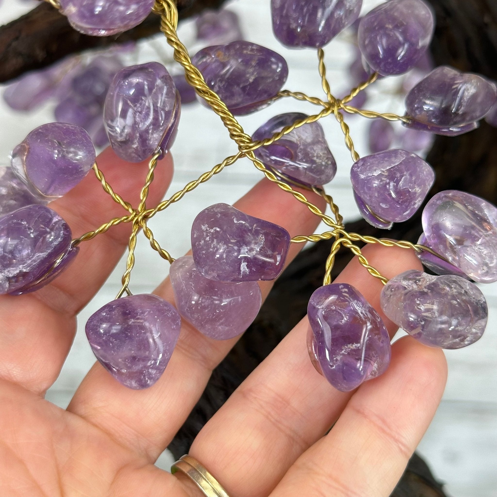 25" Tall Large Amethyst Gemstone Tree on an Amethyst Base, 720 gems #5407AM-035 - Brazil GemsBrazil Gems25" Tall Large Amethyst Gemstone Tree on an Amethyst Base, 720 gems #5407AM-035Gemstone Trees5407AM-035