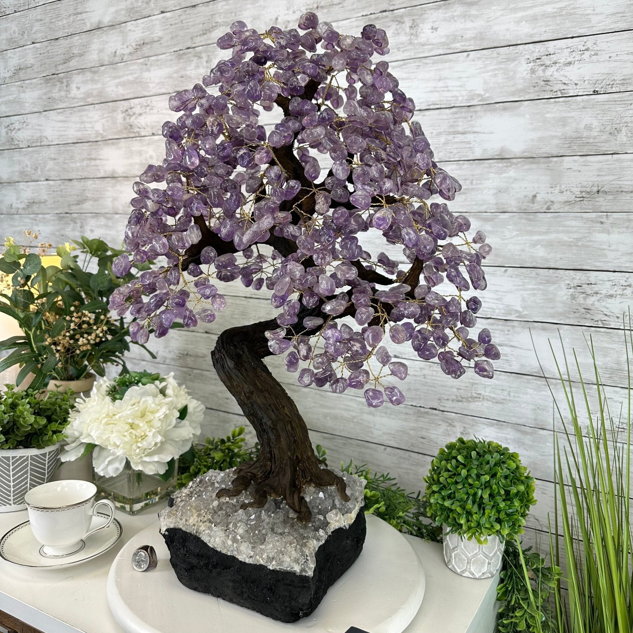 25" Tall Large Amethyst Gemstone Tree on an Amethyst Base, 720 gems #5407AM-035 - Brazil GemsBrazil Gems25" Tall Large Amethyst Gemstone Tree on an Amethyst Base, 720 gems #5407AM-035Gemstone Trees5407AM-035