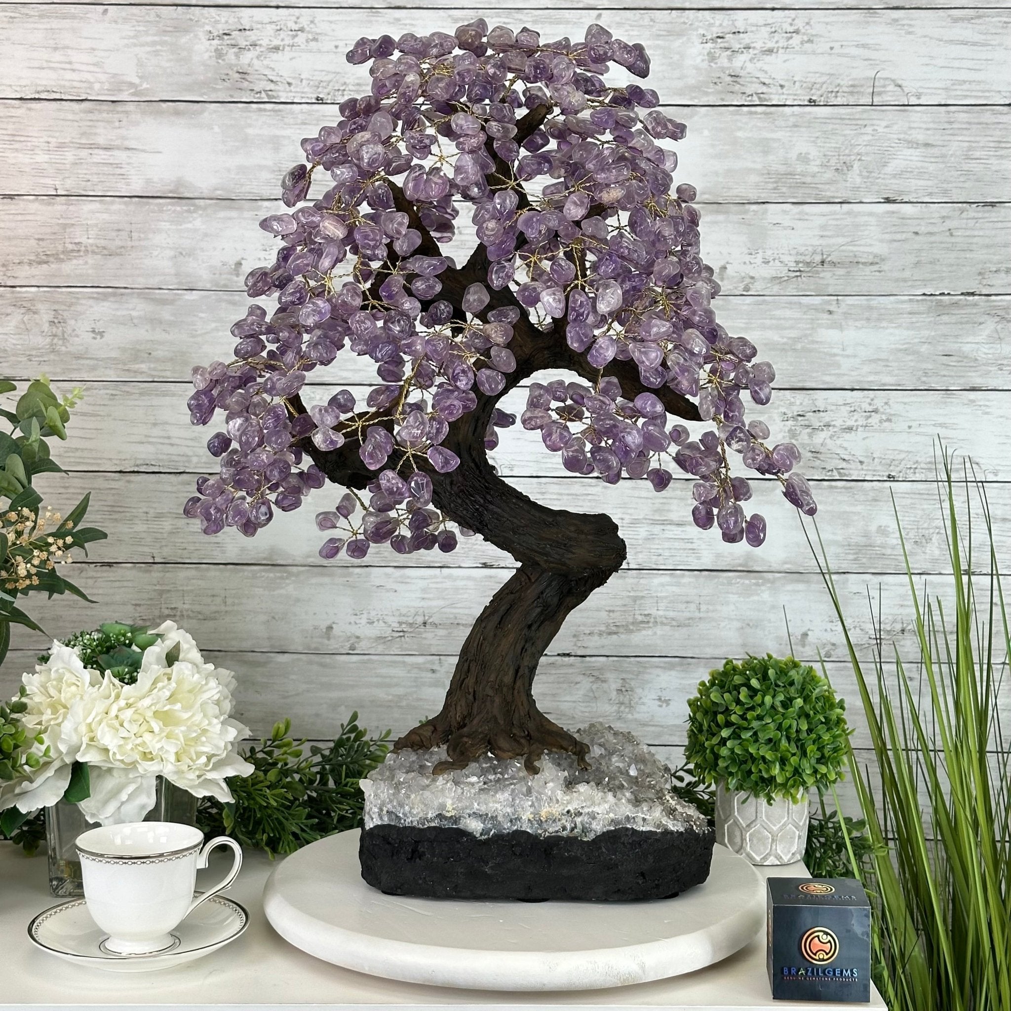 25" Tall Large Amethyst Gemstone Tree on an Amethyst Base, 720 gems #5407AM-035 - Brazil GemsBrazil Gems25" Tall Large Amethyst Gemstone Tree on an Amethyst Base, 720 gems #5407AM-035Gemstone Trees5407AM-035