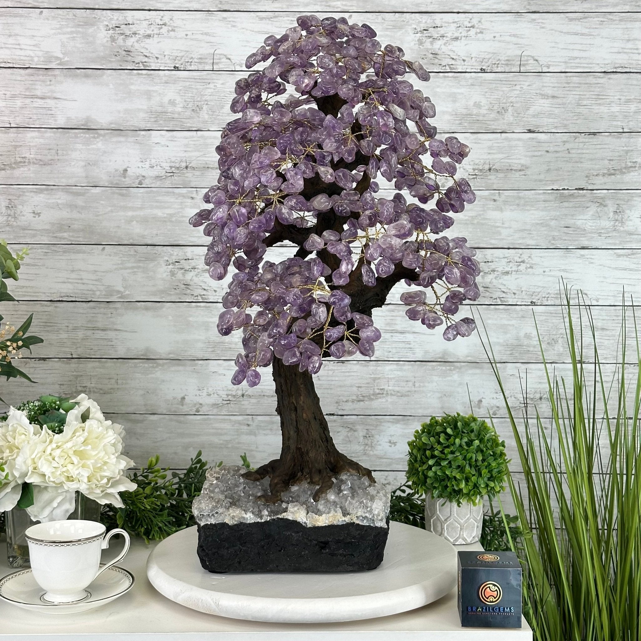 25" Tall Large Amethyst Gemstone Tree on an Amethyst Base, 720 gems #5407AM-035 - Brazil GemsBrazil Gems25" Tall Large Amethyst Gemstone Tree on an Amethyst Base, 720 gems #5407AM-035Gemstone Trees5407AM-035