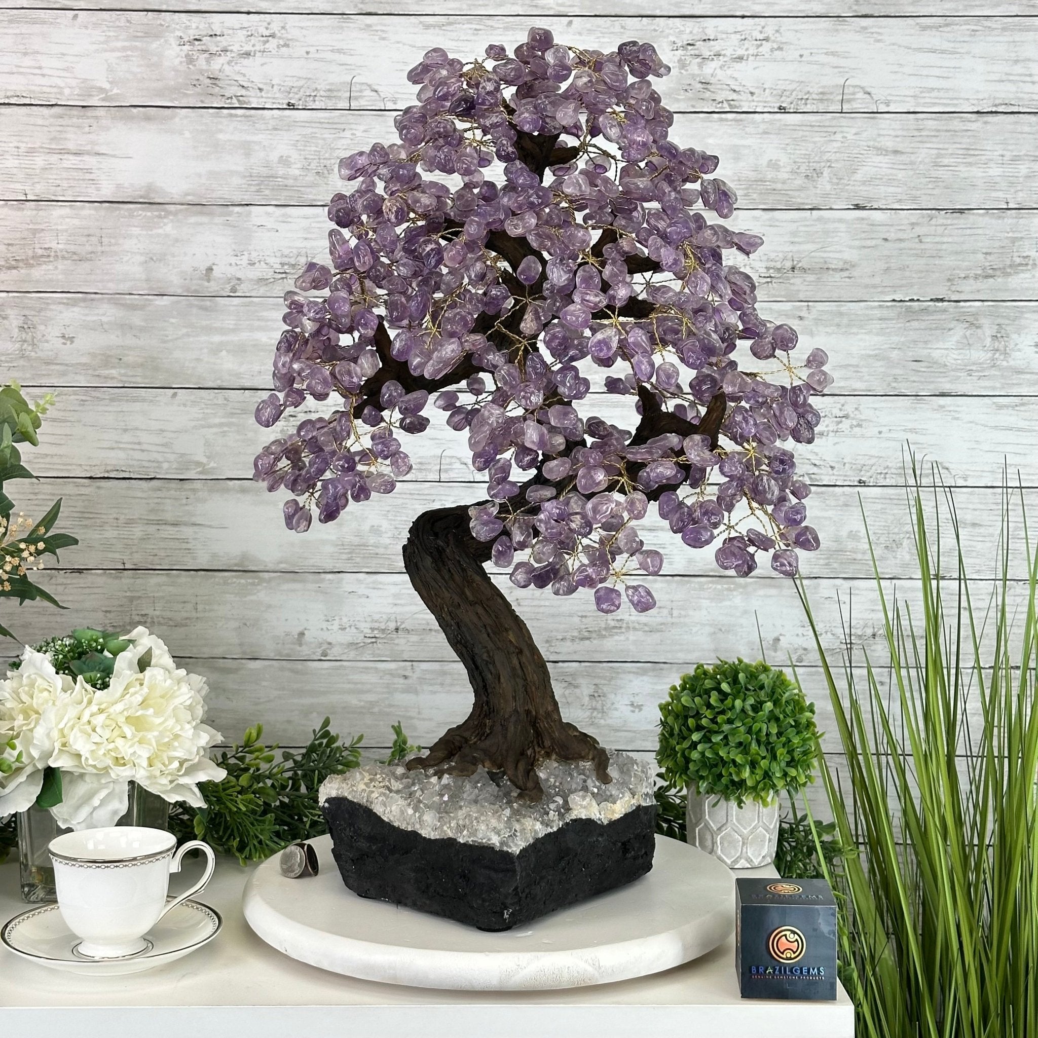 25" Tall Large Amethyst Gemstone Tree on an Amethyst Base, 720 gems #5407AM-035 - Brazil GemsBrazil Gems25" Tall Large Amethyst Gemstone Tree on an Amethyst Base, 720 gems #5407AM-035Gemstone Trees5407AM-035