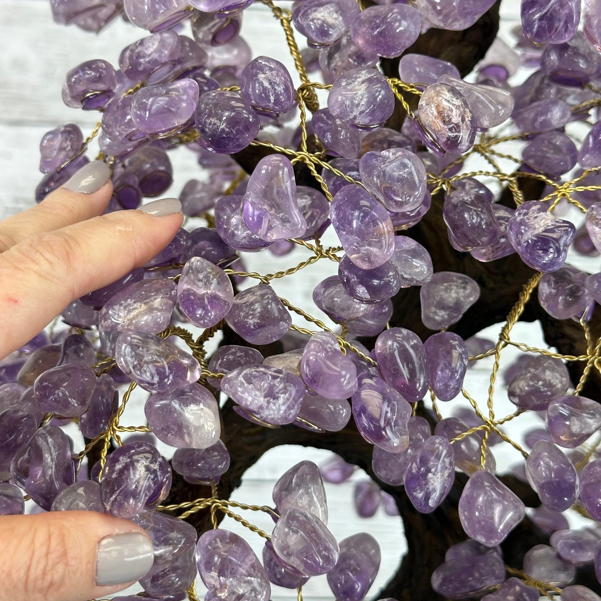 25" Tall Large Amethyst Gemstone Tree on an Amethyst Base, 720 gems #5407AM-035 - Brazil GemsBrazil Gems25" Tall Large Amethyst Gemstone Tree on an Amethyst Base, 720 gems #5407AM-035Gemstone Trees5407AM-035