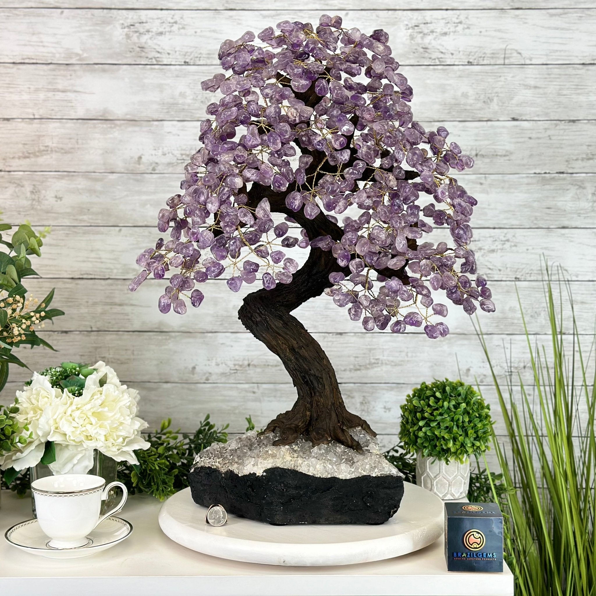 25" Tall Large Amethyst Gemstone Tree on an Amethyst Base, 720 gems #5407AM-035 - Brazil GemsBrazil Gems25" Tall Large Amethyst Gemstone Tree on an Amethyst Base, 720 gems #5407AM-035Gemstone Trees5407AM-035