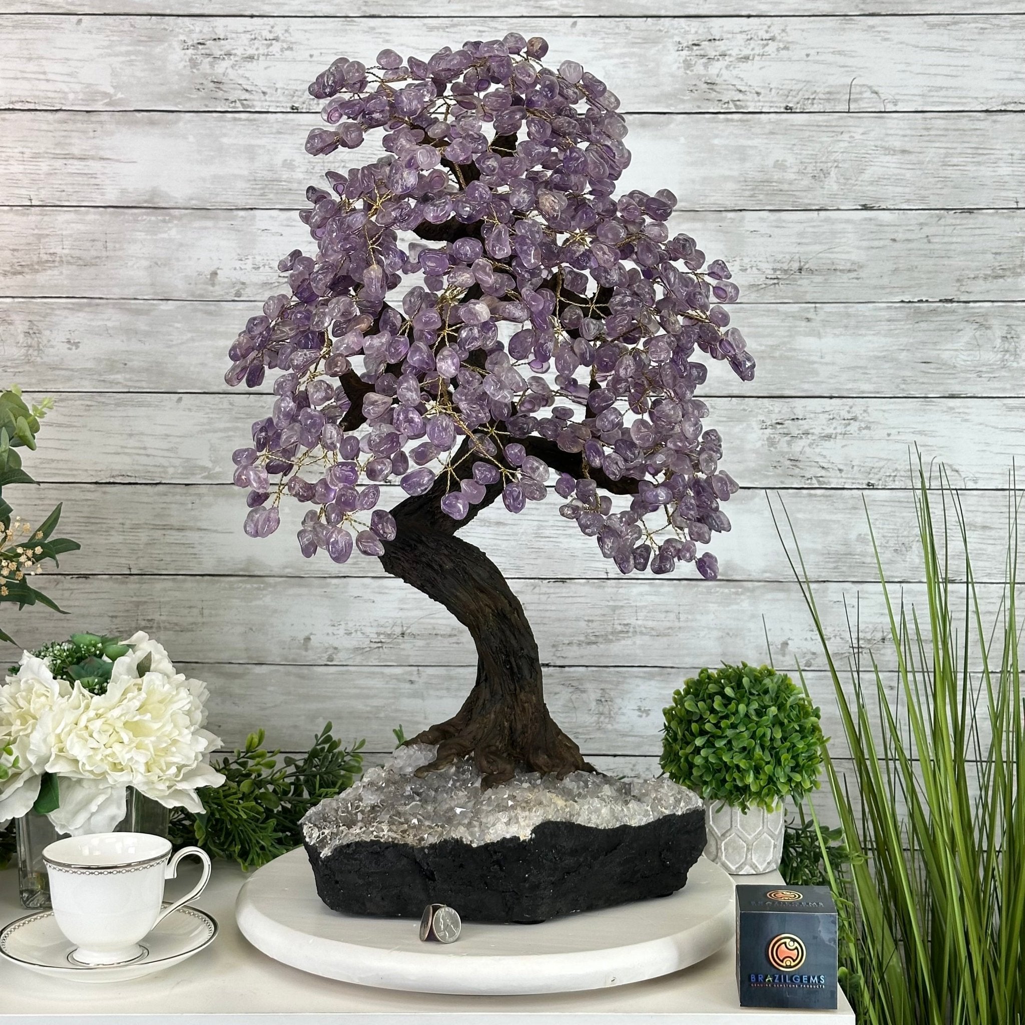 25" Tall Large Amethyst Gemstone Tree on an Amethyst Base, 720 gems #5407AM-035 - Brazil GemsBrazil Gems25" Tall Large Amethyst Gemstone Tree on an Amethyst Base, 720 gems #5407AM-035Gemstone Trees5407AM-035
