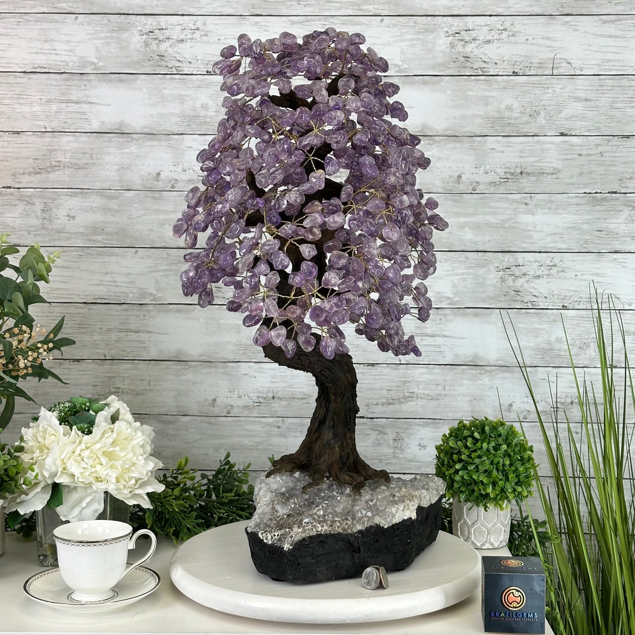 25" Tall Large Amethyst Gemstone Tree on an Amethyst Base, 720 gems #5407AM-035 - Brazil GemsBrazil Gems25" Tall Large Amethyst Gemstone Tree on an Amethyst Base, 720 gems #5407AM-035Gemstone Trees5407AM-035