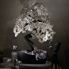 25" Tall Large Clear Quartz Gemstone Tree on an Amethyst Base, 720 gems #5407CQ - 009 - Brazil GemsBrazil Gems25" Tall Large Clear Quartz Gemstone Tree on an Amethyst Base, 720 gems #5407CQ - 009Gemstone Trees5407CQ - 009