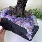 25" Tall Large Clear Quartz Gemstone Tree on an Amethyst Base, 720 gems #5407CQ - 009 - Brazil GemsBrazil Gems25" Tall Large Clear Quartz Gemstone Tree on an Amethyst Base, 720 gems #5407CQ - 009Gemstone Trees5407CQ - 009