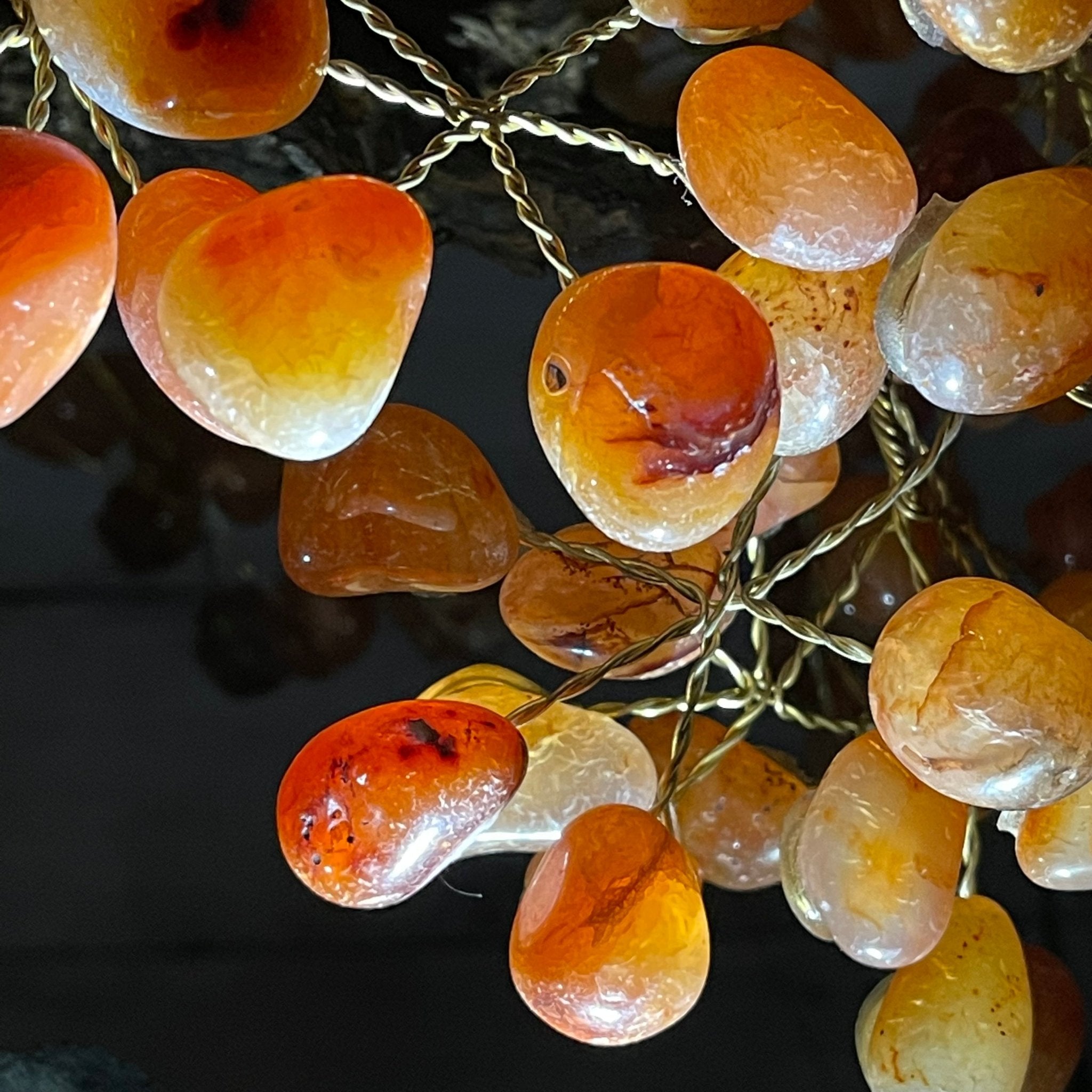 25" Tall Large Handmade Carnelian Gemstone Tree on an Amethyst Base, 720 gems #5407CA-003 by Brazil Gems - Brazil GemsBrazil Gems25" Tall Large Handmade Carnelian Gemstone Tree on an Amethyst Base, 720 gems #5407CA-003 by Brazil GemsGemstone Trees5407CA-003