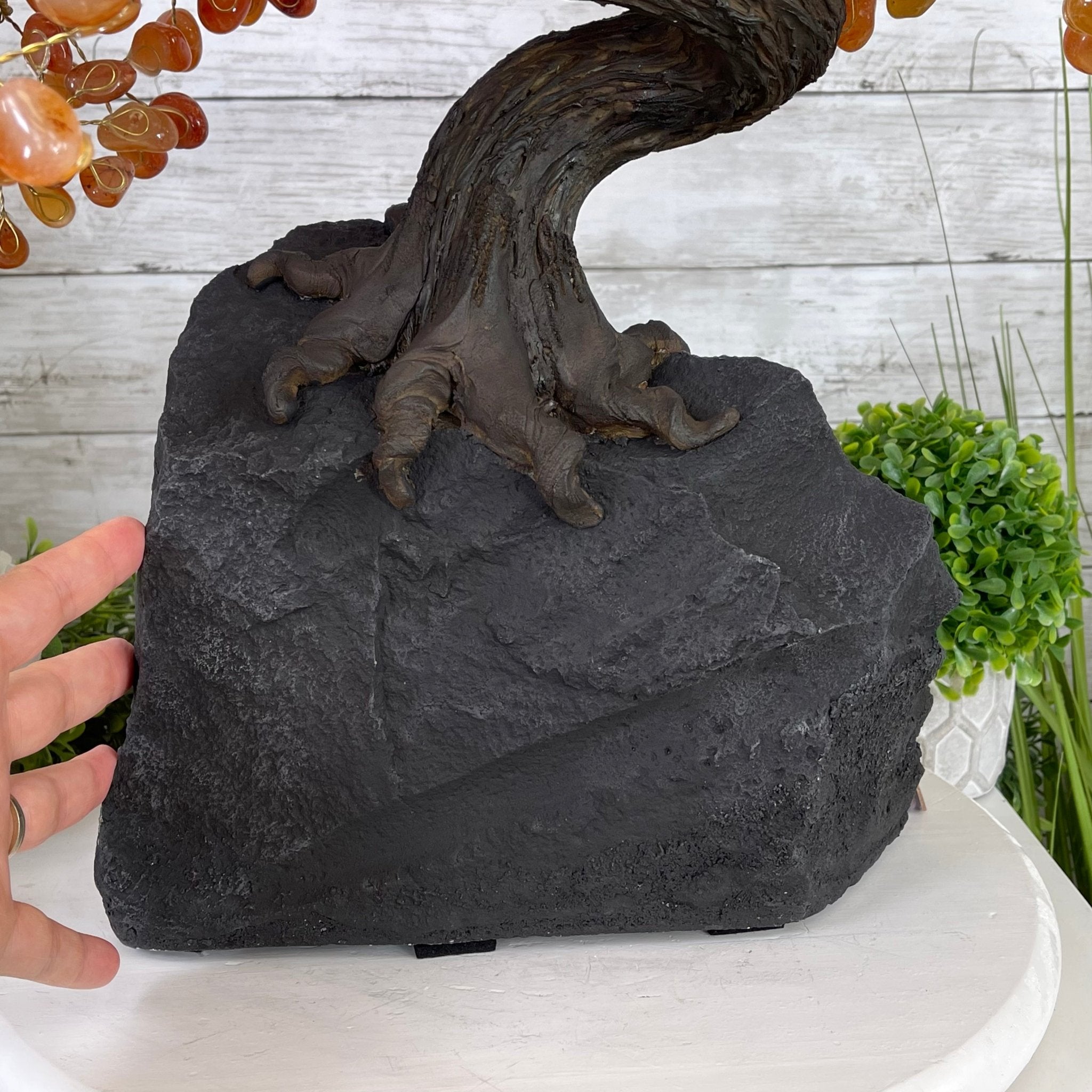 25" Tall Large Handmade Carnelian Gemstone Tree on an Amethyst Base, 720 gems #5407CA-003 by Brazil Gems - Brazil GemsBrazil Gems25" Tall Large Handmade Carnelian Gemstone Tree on an Amethyst Base, 720 gems #5407CA-003 by Brazil GemsGemstone Trees5407CA-003