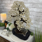 25" Tall Large Handmade Clear Quartz Gemstone Tree on an Amethyst Base, 720 gems #5407CQ-006 by Brazil Gems - Brazil GemsBrazil Gems25" Tall Large Handmade Clear Quartz Gemstone Tree on an Amethyst Base, 720 gems #5407CQ-006 by Brazil GemsGemstone Trees5407CQ-006