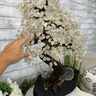 25" Tall Large Handmade Clear Quartz Gemstone Tree on an Amethyst Base, 720 gems #5407CQ-006 by Brazil Gems - Brazil GemsBrazil Gems25" Tall Large Handmade Clear Quartz Gemstone Tree on an Amethyst Base, 720 gems #5407CQ-006 by Brazil GemsGemstone Trees5407CQ-006