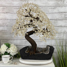 25" Tall Large Handmade Clear Quartz Gemstone Tree on an Amethyst Base, 720 gems #5407CQ-006 by Brazil Gems - Brazil GemsBrazil Gems25" Tall Large Handmade Clear Quartz Gemstone Tree on an Amethyst Base, 720 gems #5407CQ-006 by Brazil GemsGemstone Trees5407CQ-006