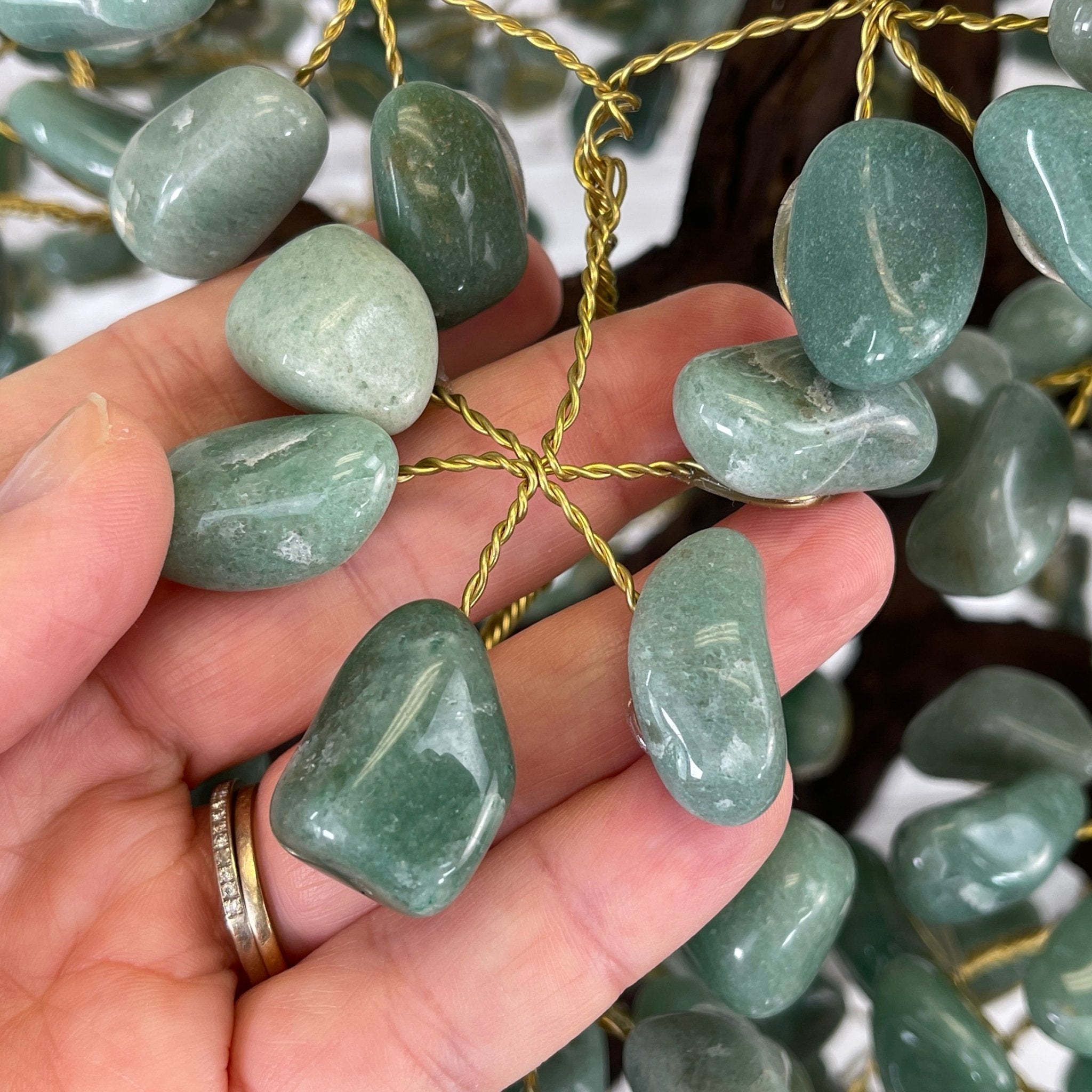25" Tall Large Handmade Green Quartz Gemstone Tree on an Amethyst Base, 720 gems #5407GQ-007 by Brazil Gems - Brazil GemsBrazil Gems25" Tall Large Handmade Green Quartz Gemstone Tree on an Amethyst Base, 720 gems #5407GQ-007 by Brazil GemsGemstone Trees5407GQ-007