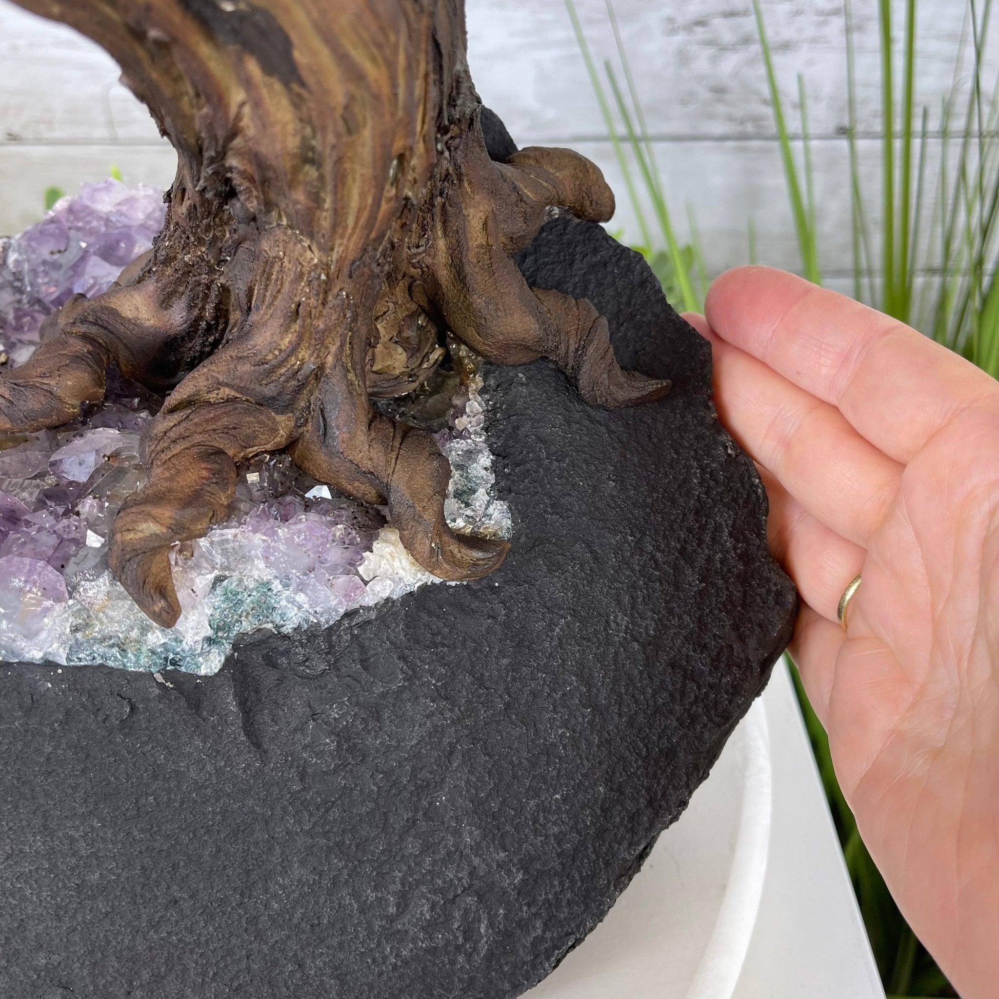25" Tall Large Handmade Pink Agate Gemstone Tree on an Amethyst Base, 720 gems #5407PA-004 by Brazil Gems - Brazil GemsBrazil Gems25" Tall Large Handmade Pink Agate Gemstone Tree on an Amethyst Base, 720 gems #5407PA-004 by Brazil GemsGemstone Trees5407PA-004