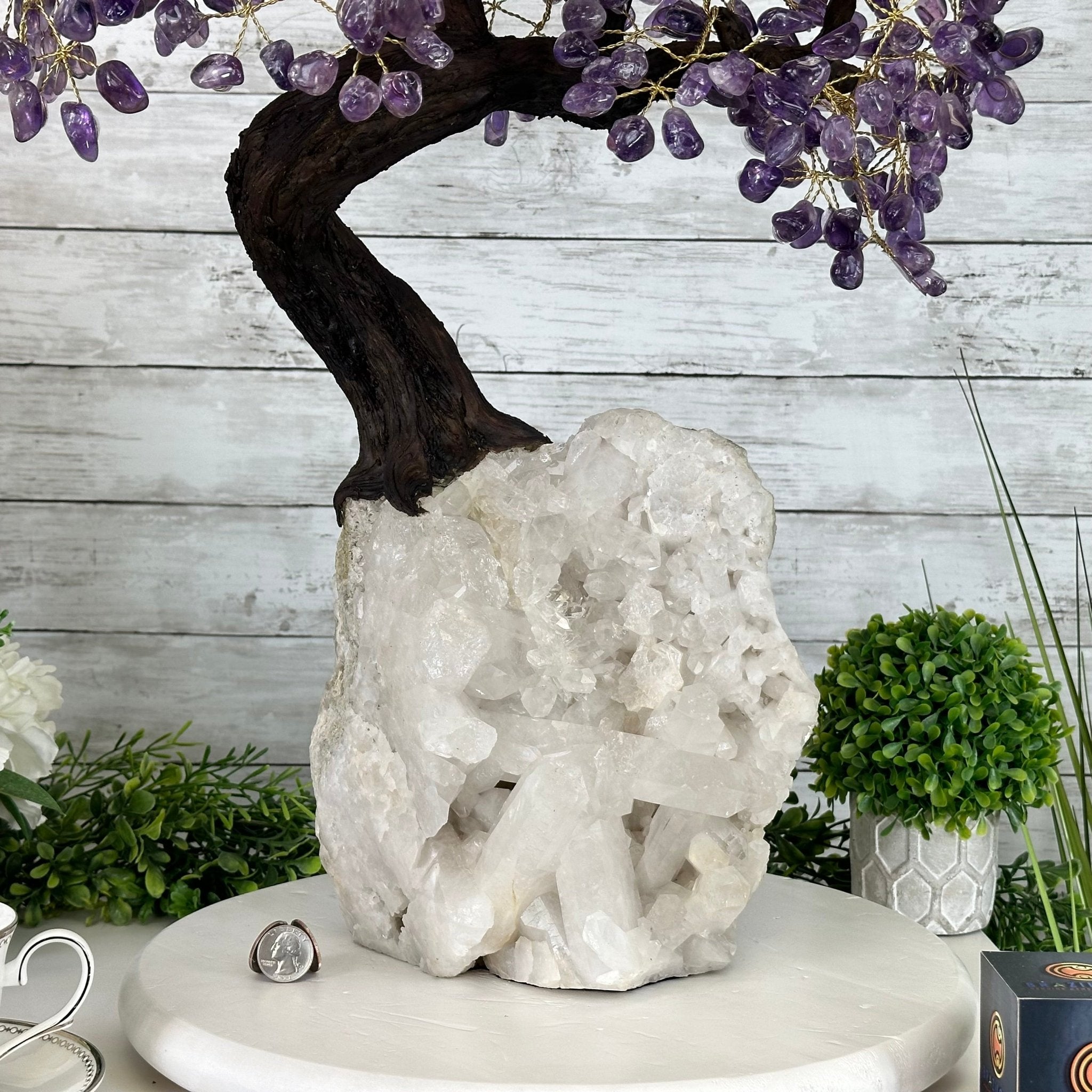 25" Tall Special Amethyst Gemstone Tree w/ Amethyst base, 600 Gems #5459AMMQ-001 - Brazil GemsBrazil Gems25" Tall Special Amethyst Gemstone Tree w/ Amethyst base, 600 Gems #5459AMMQ-001Gemstone Trees5459AMMQ-001