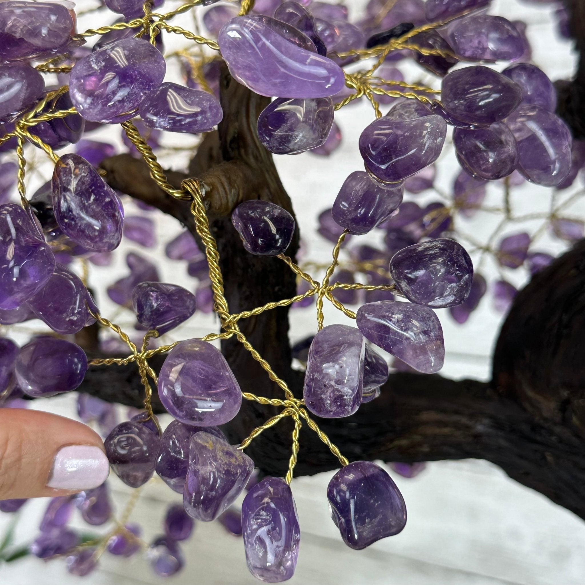 25" Tall Special Amethyst Gemstone Tree w/ Amethyst base, 600 Gems #5459AMMQ-001 - Brazil GemsBrazil Gems25" Tall Special Amethyst Gemstone Tree w/ Amethyst base, 600 Gems #5459AMMQ-001Gemstone Trees5459AMMQ-001