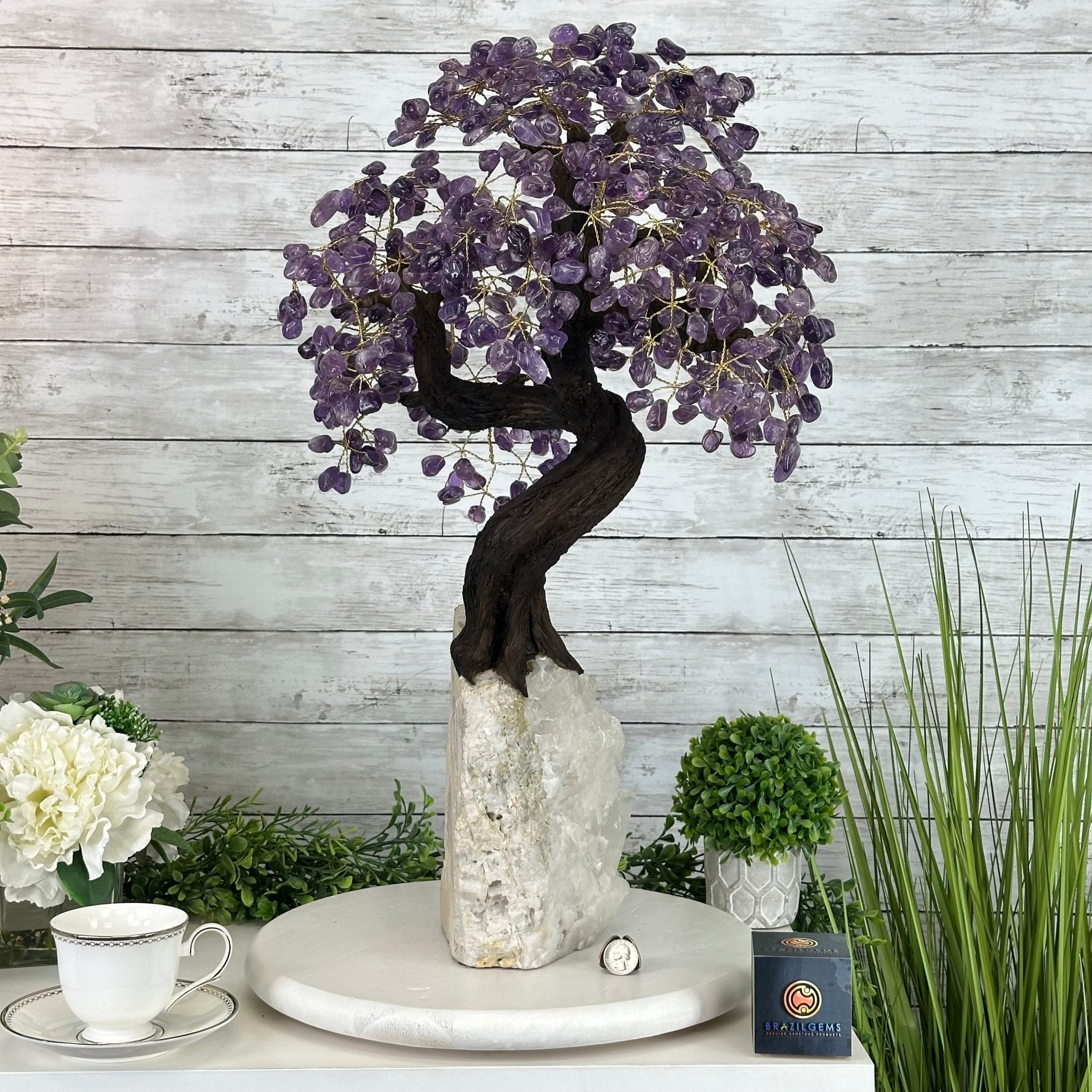 25" Tall Special Amethyst Gemstone Tree w/ Amethyst base, 600 Gems #5459AMMQ-001 - Brazil GemsBrazil Gems25" Tall Special Amethyst Gemstone Tree w/ Amethyst base, 600 Gems #5459AMMQ-001Gemstone Trees5459AMMQ-001