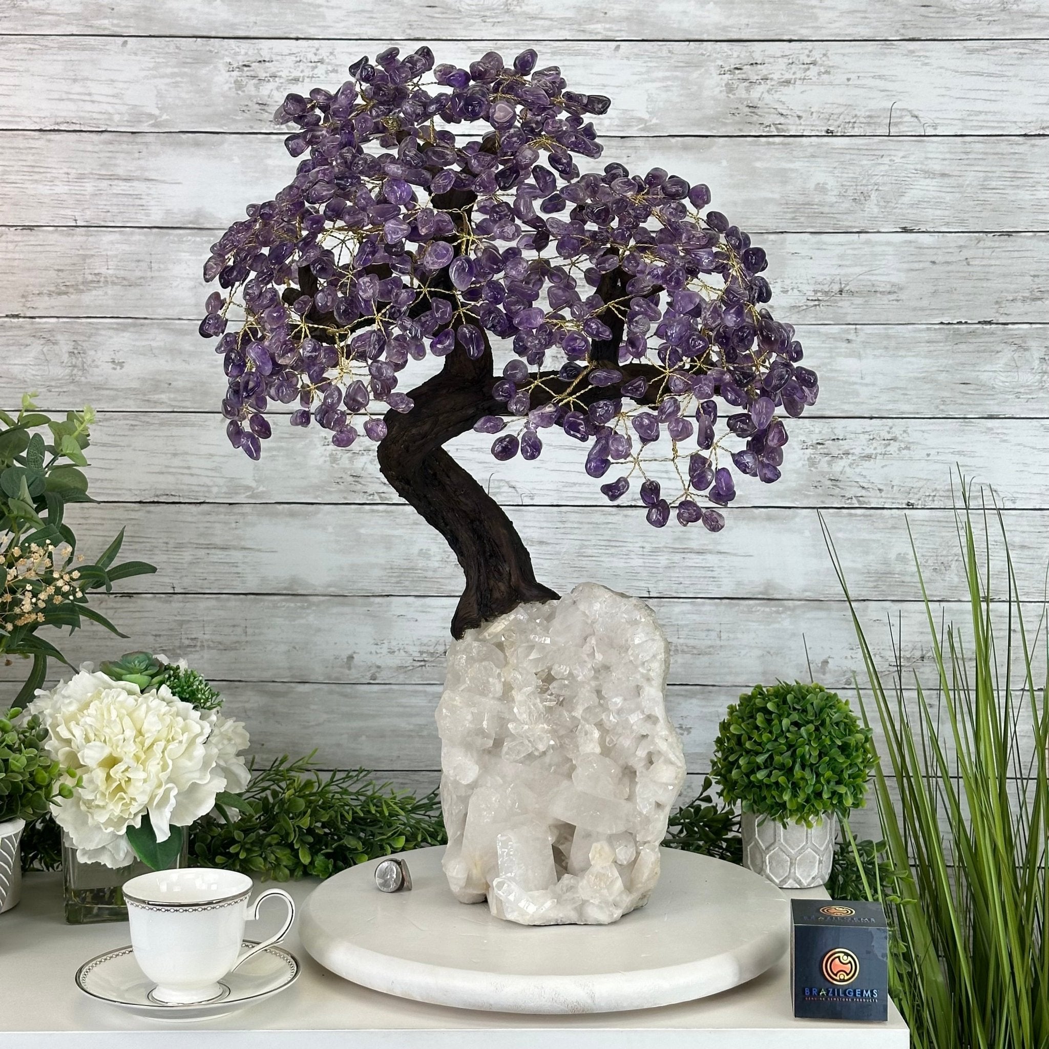 25" Tall Special Amethyst Gemstone Tree w/ Amethyst base, 600 Gems #5459AMMQ-001 - Brazil GemsBrazil Gems25" Tall Special Amethyst Gemstone Tree w/ Amethyst base, 600 Gems #5459AMMQ-001Gemstone Trees5459AMMQ-001