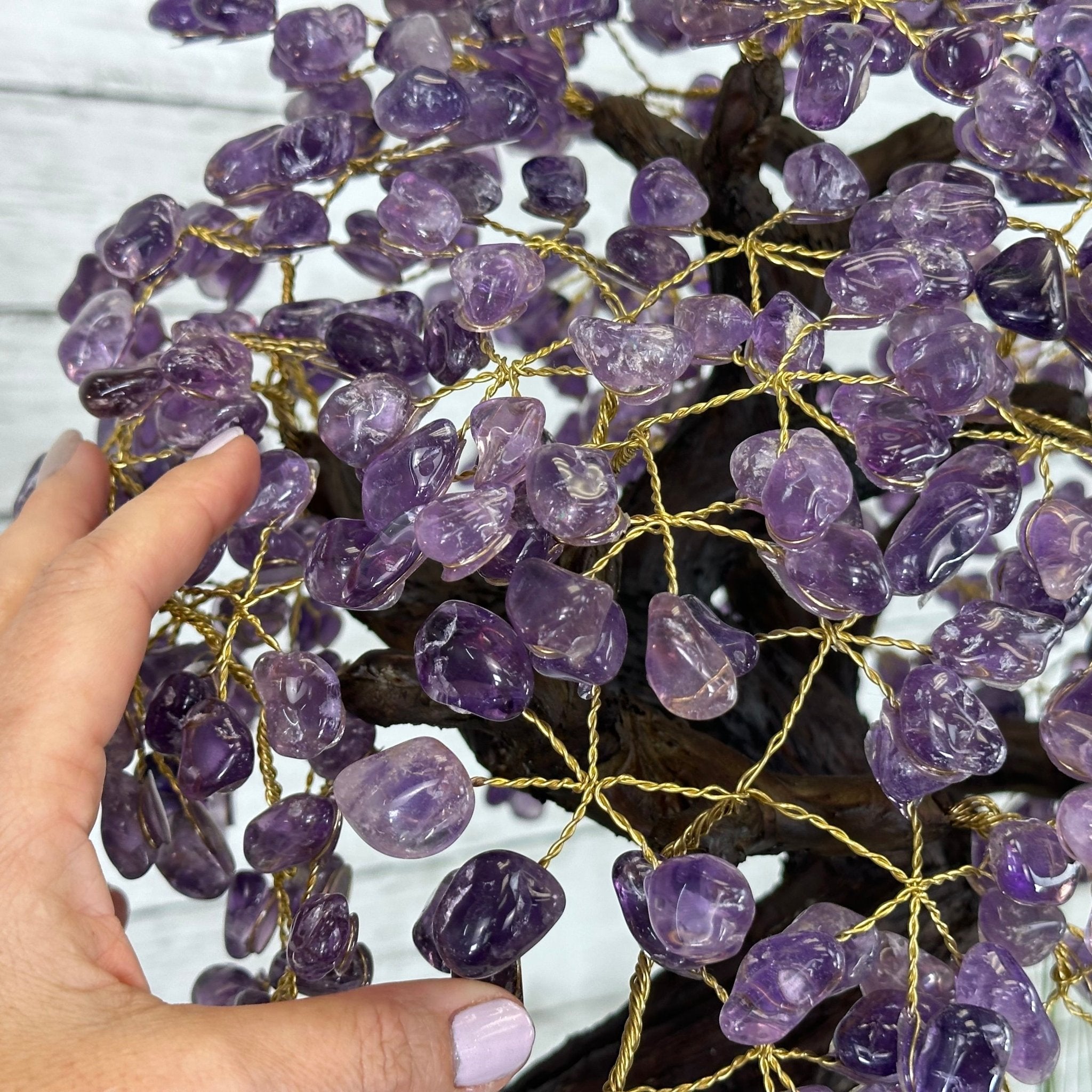 25" Tall Special Amethyst Gemstone Tree w/ Amethyst base, 600 Gems #5459AMMQ-001 - Brazil GemsBrazil Gems25" Tall Special Amethyst Gemstone Tree w/ Amethyst base, 600 Gems #5459AMMQ-001Gemstone Trees5459AMMQ-001
