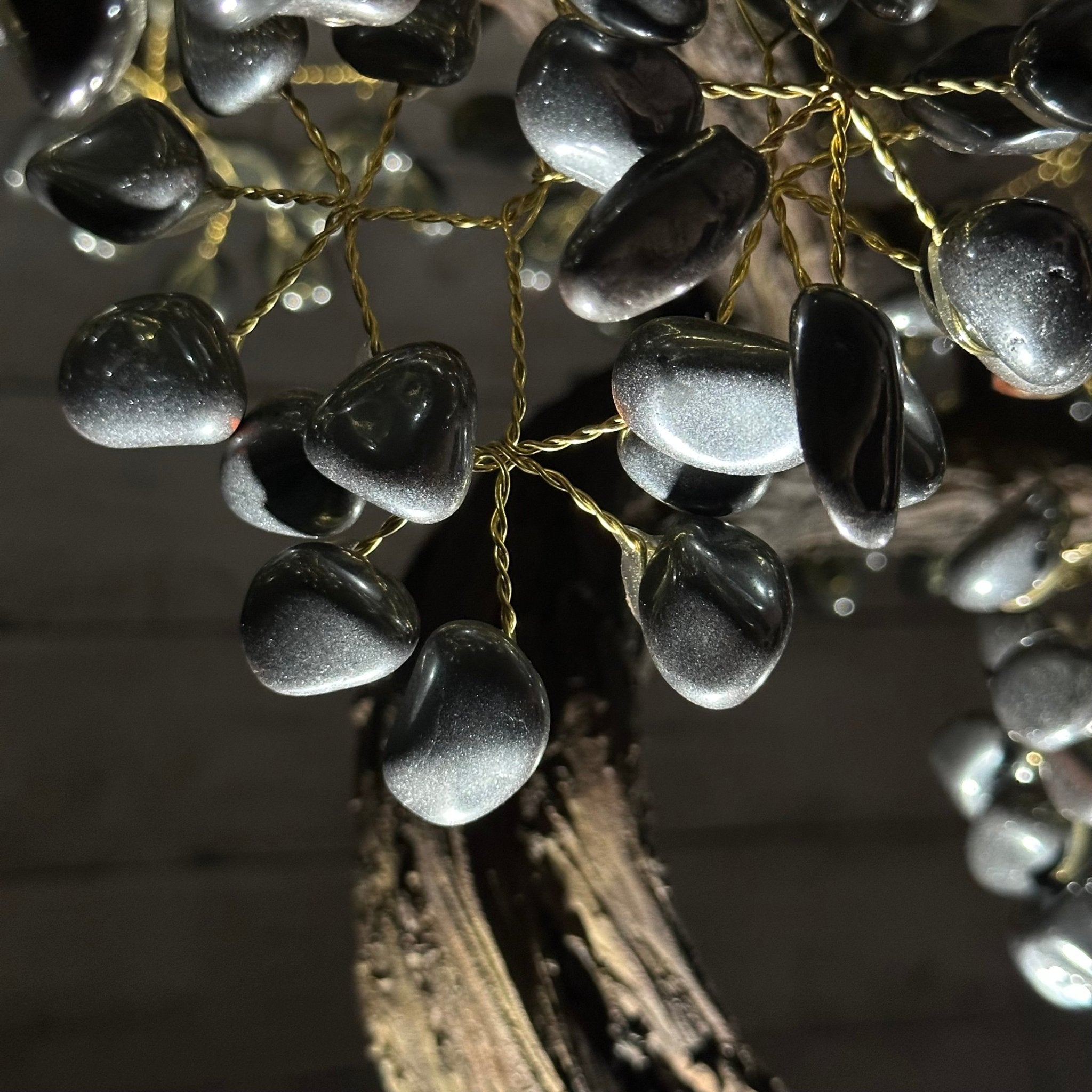 26" Tall Large Hematite Gemstone Tree on an Amethyst Base, 720 gems #5407HE-001 - Brazil GemsBrazil Gems26" Tall Large Hematite Gemstone Tree on an Amethyst Base, 720 gems #5407HE-001Gemstone Trees5407HE-001