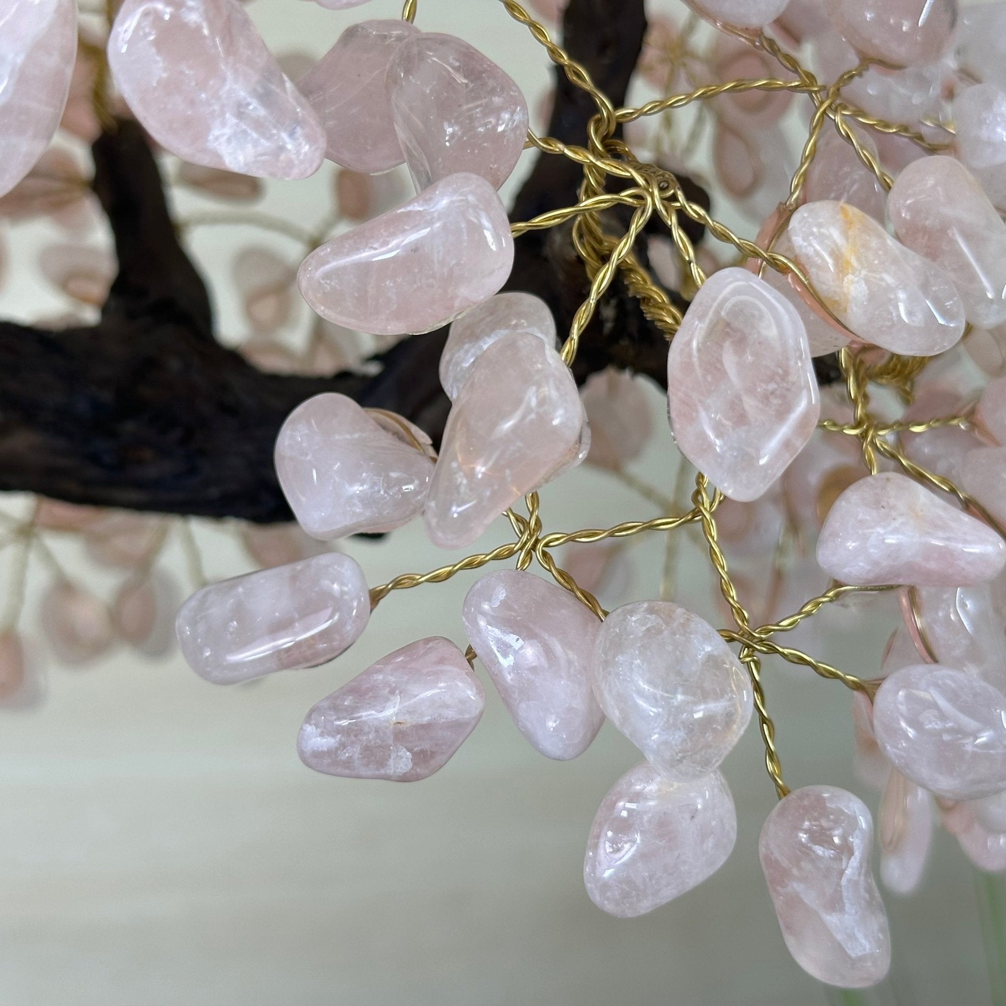 26.7" Tall Large Rose Quartz Gemstone Tree on an Amethyst Base, 720 gems #5407RQ - 015 - Brazil GemsBrazil Gems26.7" Tall Large Rose Quartz Gemstone Tree on an Amethyst Base, 720 gems #5407RQ - 015Gemstone Trees5407RQ - 015