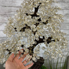 33" Tall Special Clear Quartz Gemstone Tree w/ Amethyst base, 960 Gems, Handmade #5431CQ-001 by Brazil Gems - Brazil GemsBrazil Gems33" Tall Special Clear Quartz Gemstone Tree w/ Amethyst base, 960 Gems, Handmade #5431CQ-001 by Brazil GemsGemstone Trees5431CQ-001
