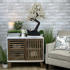 33" Tall Special Clear Quartz Gemstone Tree w/ Amethyst base, 960 Gems, Handmade #5431CQ-001 by Brazil Gems - Brazil GemsBrazil Gems33" Tall Special Clear Quartz Gemstone Tree w/ Amethyst base, 960 Gems, Handmade #5431CQ-001 by Brazil GemsGemstone Trees5431CQ-001