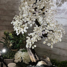 33" Tall Special Clear Quartz Gemstone Tree w/ Amethyst base, 960 Gems, Handmade #5431CQ-001 by Brazil Gems - Brazil GemsBrazil Gems33" Tall Special Clear Quartz Gemstone Tree w/ Amethyst base, 960 Gems, Handmade #5431CQ-001 by Brazil GemsGemstone Trees5431CQ-001